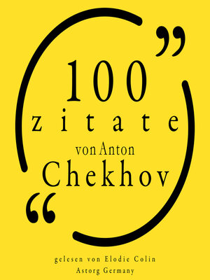 cover image of 100 Zitate von Anton Tschechow